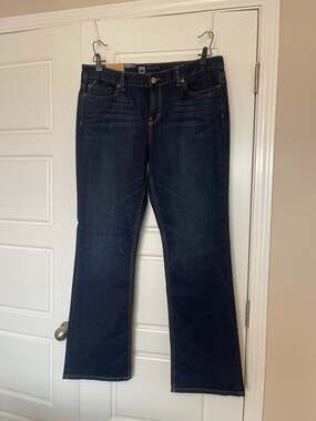 Mossimo Supply Co. Women's Curvy Fit Boot Cut Jeans Size 16R Dark Wash